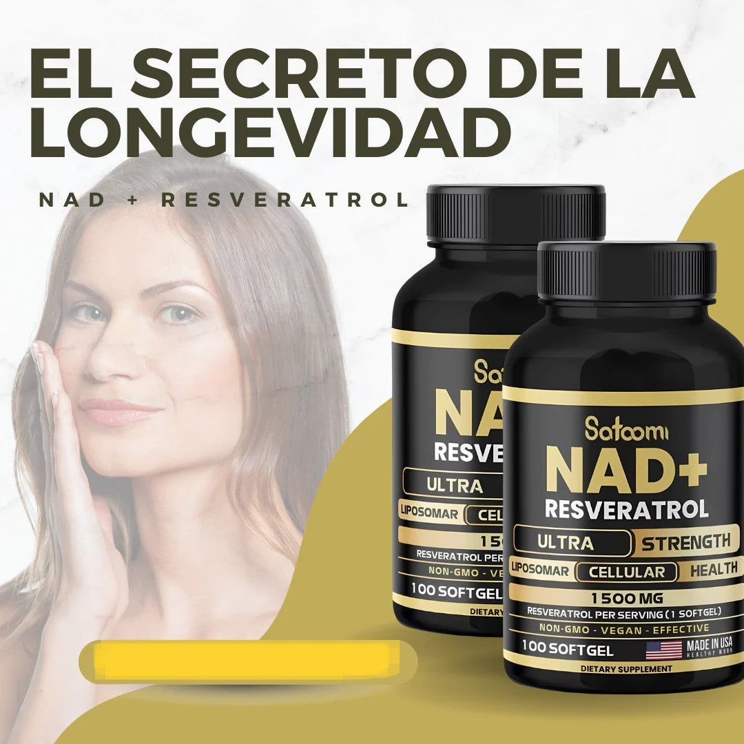 NAD+ RESVERATROL 100 CAPSULAS